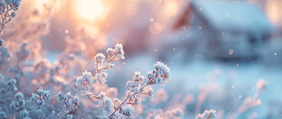 Winter's Embrace A Snowy Landscape Generative AI - obrazy, fototapety, plakaty