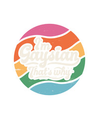 Colorful Gaysian Pride Expression Circle