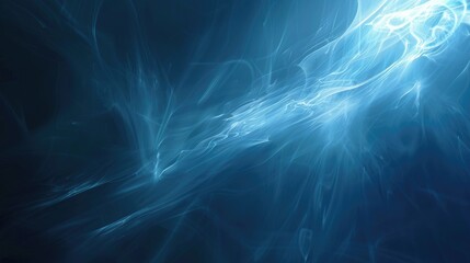 Abstract Sunlight Overlay on Black and Blue Background with Bright Energy Explosion Design Effect