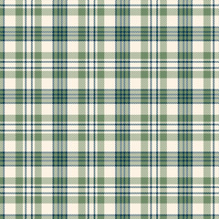Seamless plaid patterns in dark blue, green, and beige for textile design. Tartan plaid pattern with square-shaped graphic background for a fabric print. Vector illustration.