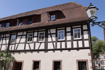 Fototapeta na wymiar Blick in die Altstadt von Dornstetten im Schwarzwald 