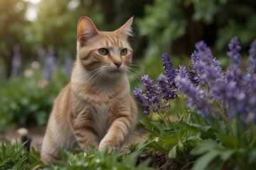 cat in the garden