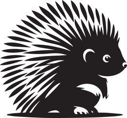 Porcupine SVG  Silhouette Design (69).eps