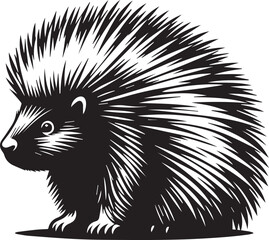 Porcupine SVG  Silhouette Design (90).eps