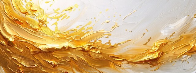 The Golden Wave A Conceptual Artwork Generative AI