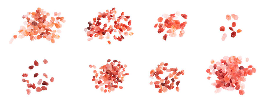 himalayan salt on isolated background