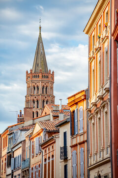 Toulouse Saint Sernin church in France	