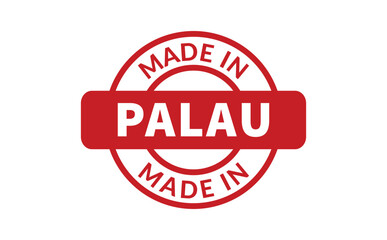 Made In Palau Rubber Stamp