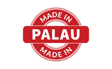 Obraz premium Made In Palau Rubber Stamp