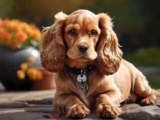 Obraz premium cocker spaniel puppy
