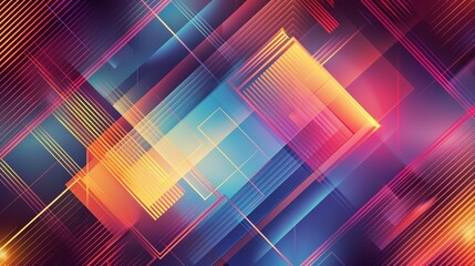 Abstract Geometric Backgrounds: A 3D vector illustration of a dynamic abstract background