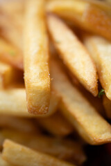 Close up view of French Fries with natural light