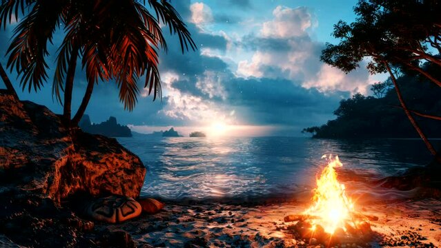 Solitude Struggle: Surviving Alone on a Deserted Island