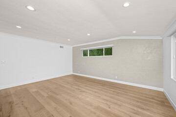 Remodeled home in Los Angeles, with empty rooms