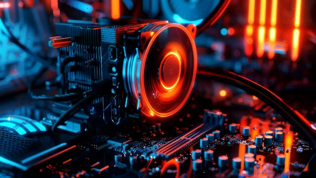 Rainbow Rhapsody: RGB Computer Fan Illumination