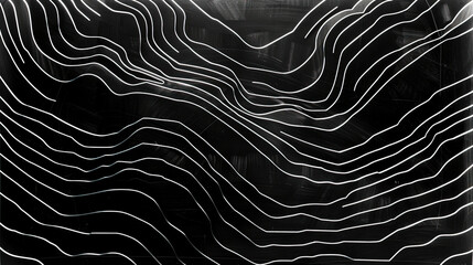 Monochrome Map Magic Bold Black and White Patterns on a Dark Background