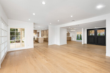 Obraz premium Remodeled home in Los Angeles, with empty rooms