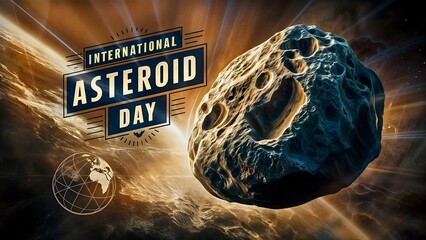 Asteroid Impact: Dramatic Image for International Asteroid Day Awareness