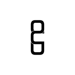ocu lettering initial monogram logo design