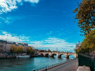 Street view of river Seine in Paris city, France. - 781912949