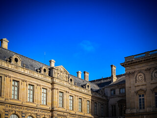 Antique building view in Paris city, France.  - 781912964