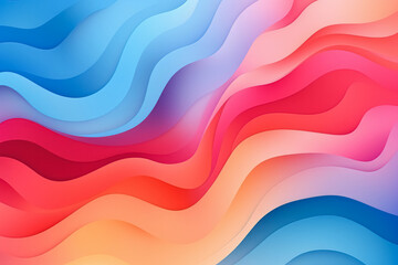 Obraz premium Trendy dynamic wavy lines abstract gradient background. Colorful fluid modern presentation backdrop.