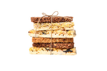PNG,Granola Bars, isolated on white background
