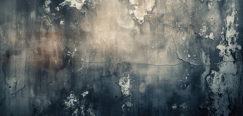 Abstract Grayscale Textured Artistic Background