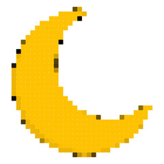 Fototapeta premium doodle moon pixel element design.