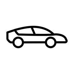 Car Vector Line Icon Design