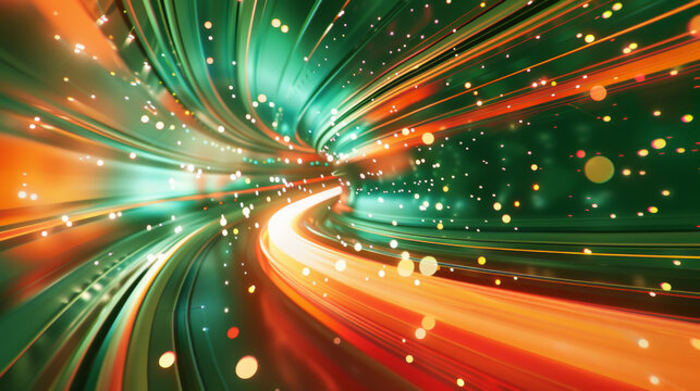 Dynamic high speed light trails