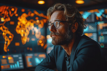 Obraz premium Global Strategy Session: Brainstorming for Success