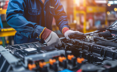 Hands-On: Car Mechanic in Battery Repair Service