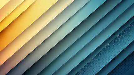 Fototapeta premium background in muted tones ranging from yellow to blue with geometric lines and gradients, ideal for showcasing corporate branding and professional services