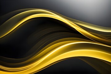yellow and black wave abstract background, backgrounds 