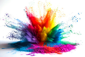 Rainbow Pride Explosion. Vibrant colors celebrate diversity and inclusion.