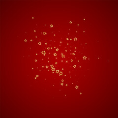 Gold sparkling star confetti. - 781931382
