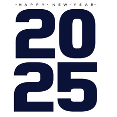 Happy new year 2025 banner black and golden vector luxury text 2025 happy new year.