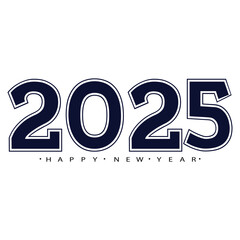 Happy new year 2025 banner black and golden vector luxury text 2025 happy new year.