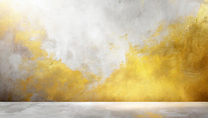 Stary antyczny papier vintage. Żółte tło grunge. Odrapana ściana, stara farba. Abstrakcyjny wzór. Puste miejsce, przestrzeń