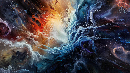 Abstract surreal visual landscape background