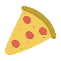 slice of pizza food illustration
