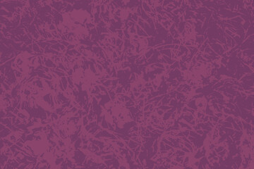 Abstract scratched monochrome purple pattern. Vector grunge texture of cracks, scratches, stripes, stains and scuffs for overlay. Grass effect