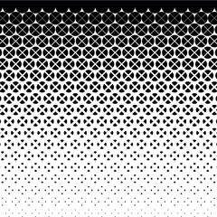 Halftone triangle pattern vector illustration. Geometric seamless pattern on isolated background. Round decrease sign concept.