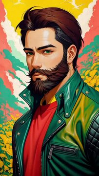 portrait of an handsome man