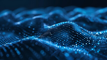 Abstract digital connections with data and blockchain technology