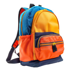 School Backpack Isolated on transparency background PNG