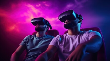 Men Experiencing Virtual Reality Gaming - 781937736