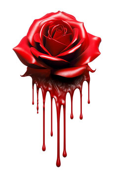 recommend clip art: Rose Dripping Blood Isolated on Transparent Background
                    