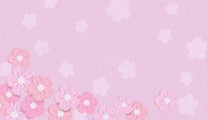 桜模様の3ⅾ背景